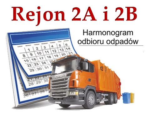 Miniaturka artykułu Harmonogram odbioru odpadów komunalnych w Rejonie 2A i 2B