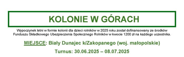 Miniaturka artykułu Wypoczynek letni w formie kolonii dla dzieci rolników w 2025 roku został dofinansowany ze środków  FSUSR