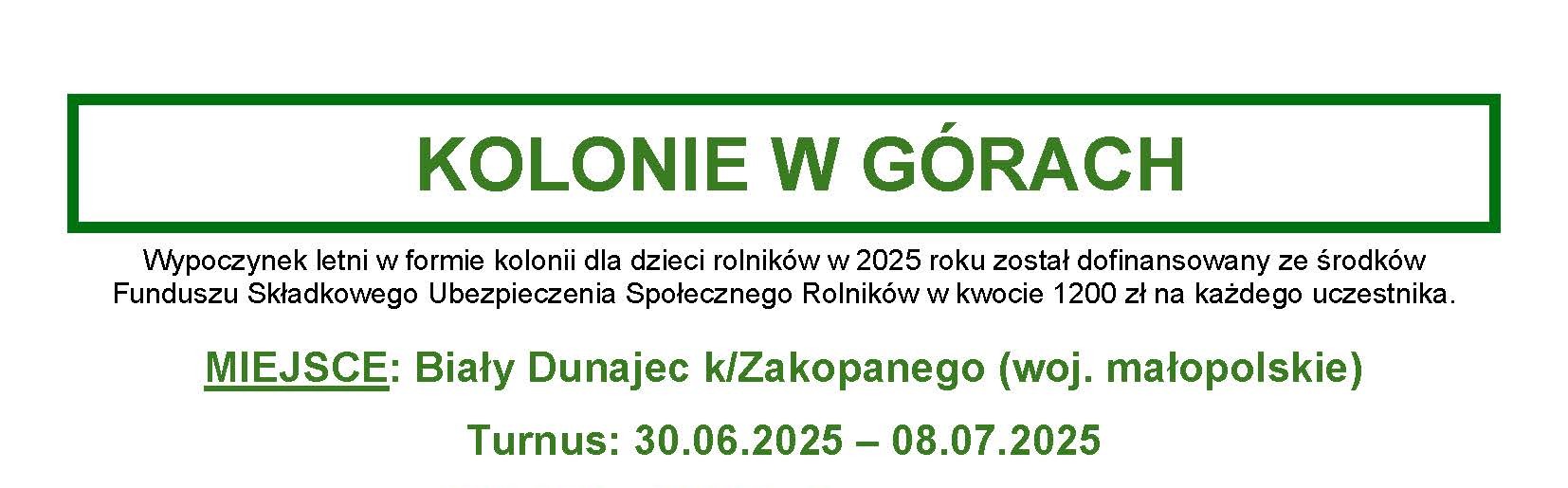 Miniaturka artykułu Wypoczynek letni w formie kolonii dla dzieci rolników w 2025 roku został dofinansowany ze środków  FSUSR