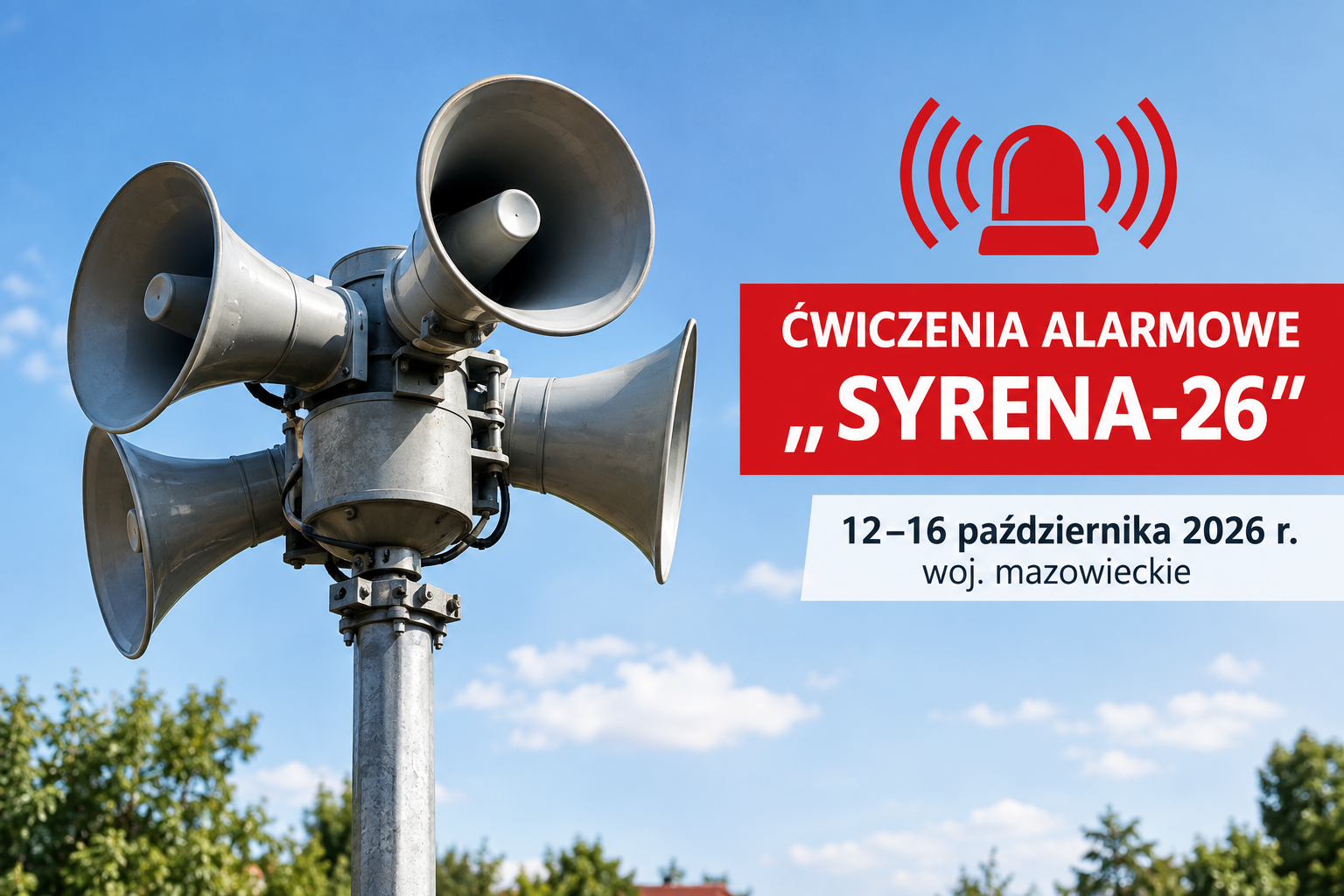 Miniaturka artykułu Nie alarm – to ćwiczenia „Syrena-26